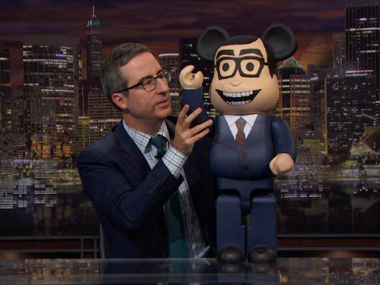 Signed John Oliver "Bearbrick"