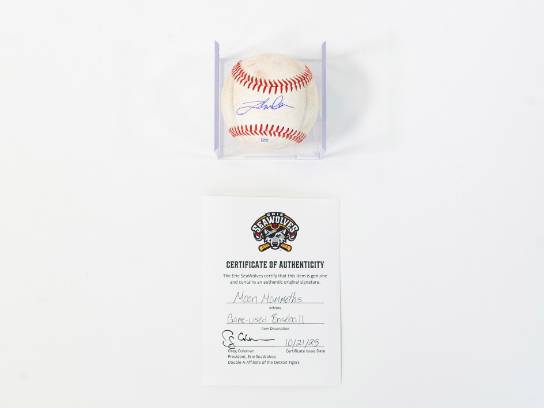 Signed, Game-used Baseball