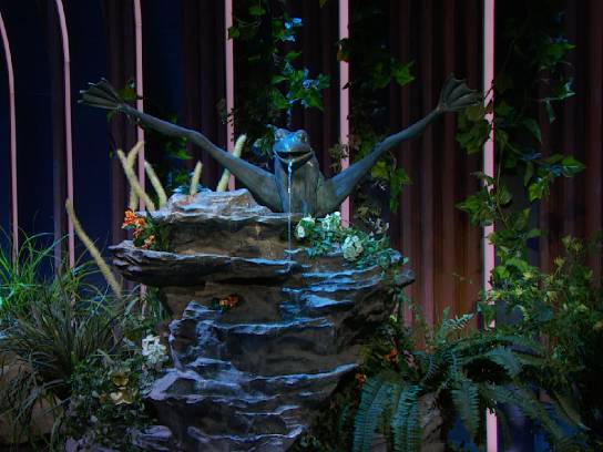 Giant Bronze Frog Statue